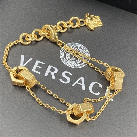 versace bracelet fake|Versace gold bracelet.